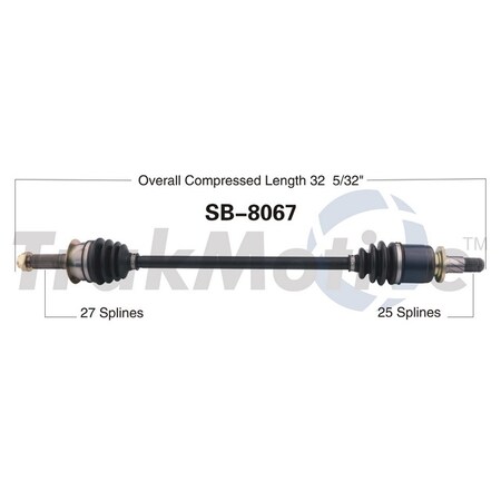 Surtrack Axle Cv Axle Shaft, Sb-8067 SB-8067